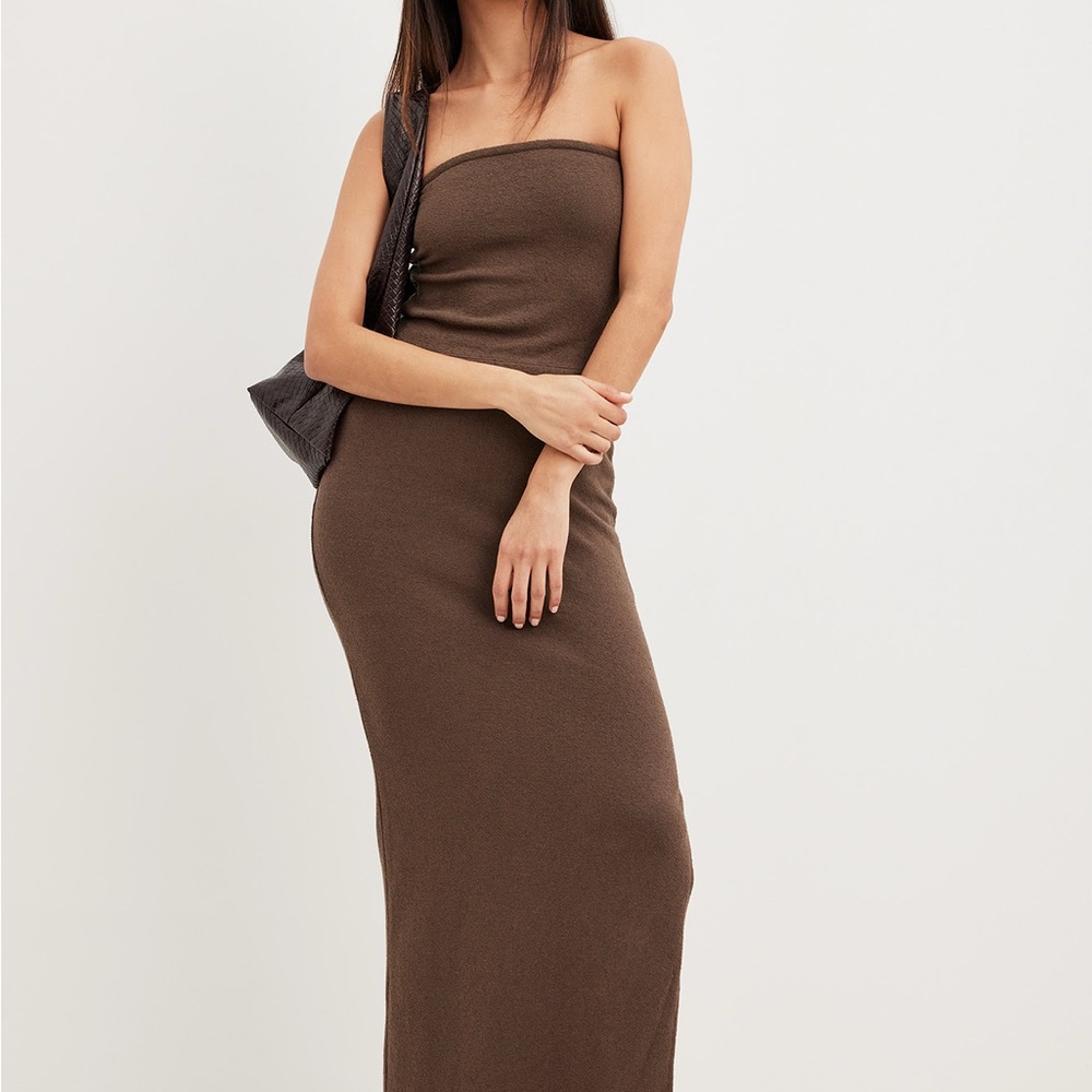 NA-KD Structured Tube Top + Maxi Skirt Set